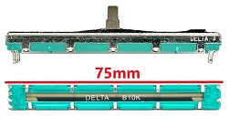 10K OHM LIN FADER 75MM MASTER FADER FOR