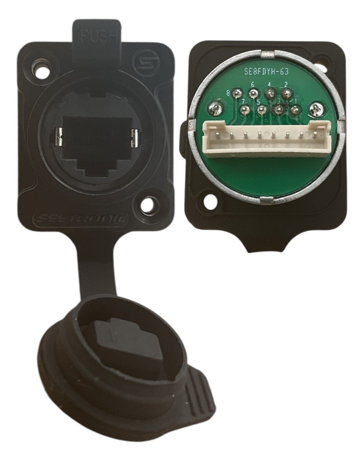 Waterproof network socket FOR REBEL WASH 12, REBEL WASH 4 KL BATTEN 12, KL BATTEN 48, REBEL DARTZ, REBEL LINE 16, REBEL LINE 8