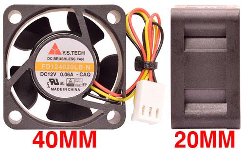 FAN 40X40X20 12V W FEEDBACK