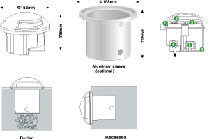 ELAR 2E06 INGROUND LIGHT