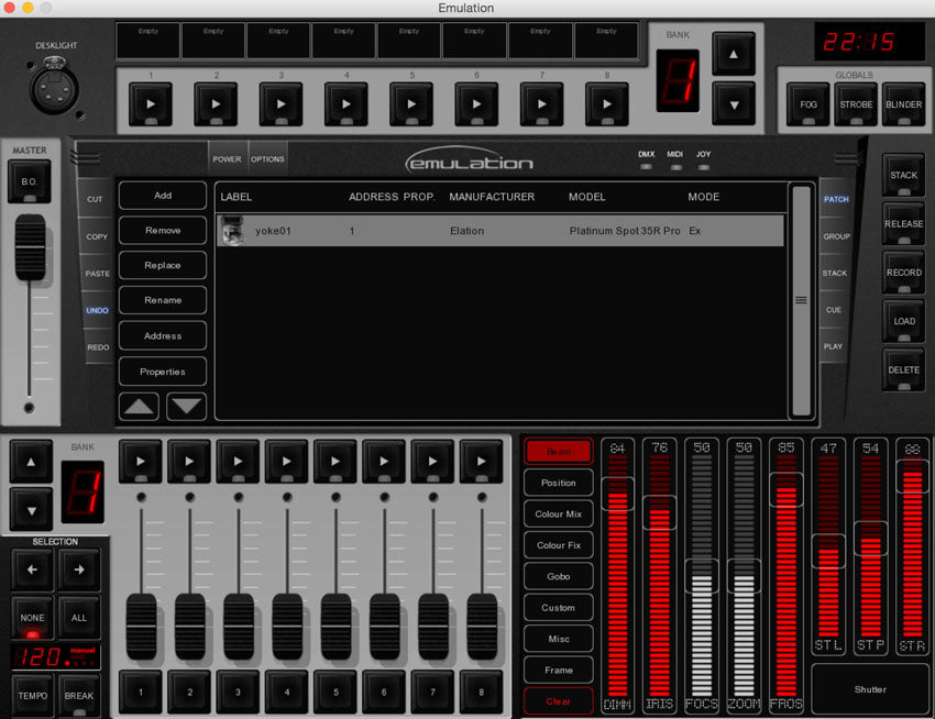 EMULATION CONTROL SOFTWARE