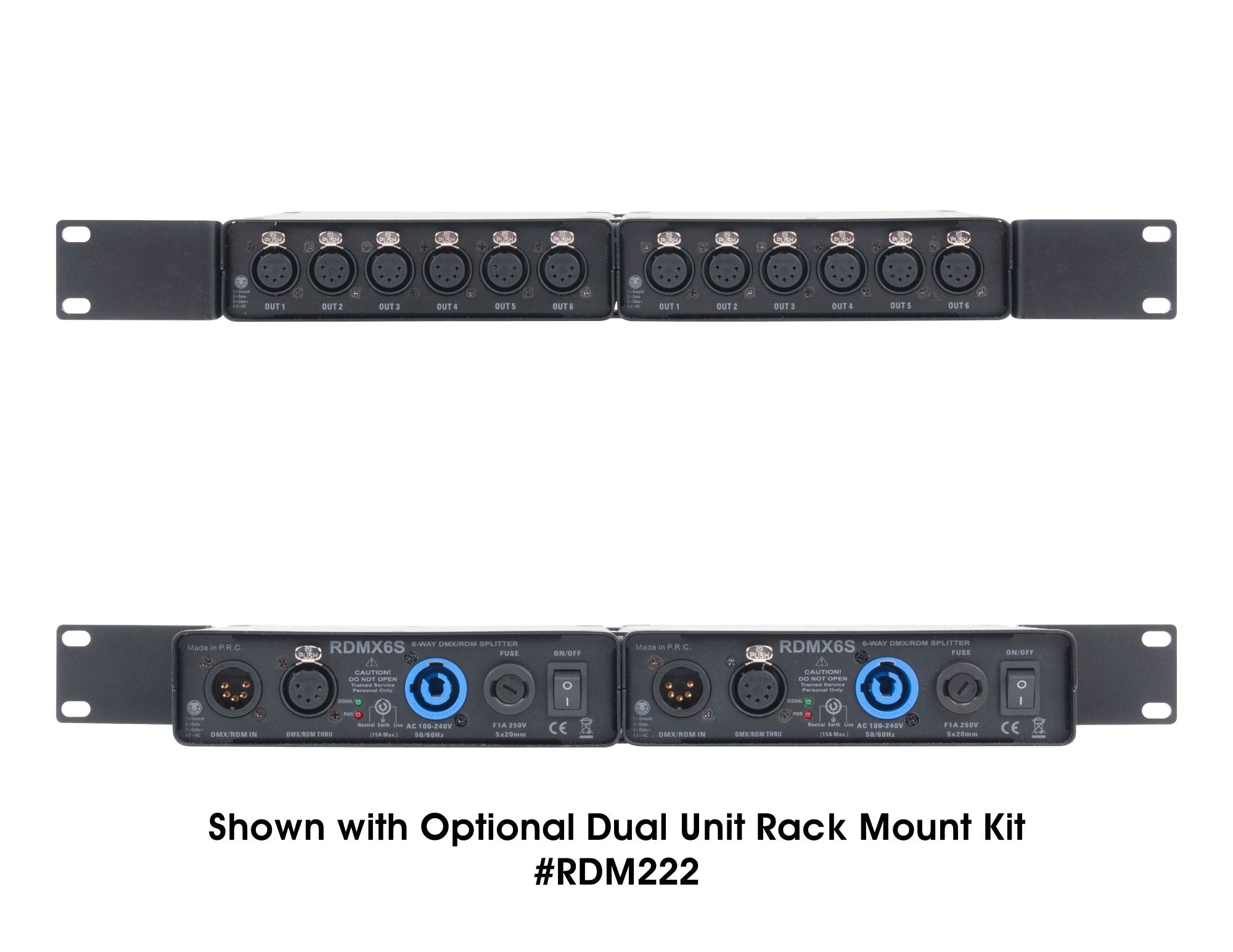 RDMX6S DUAL UNIT RACK MOUNT KIT