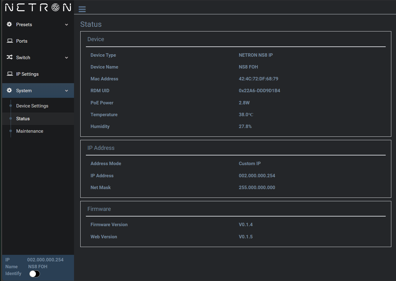 NS8 IP